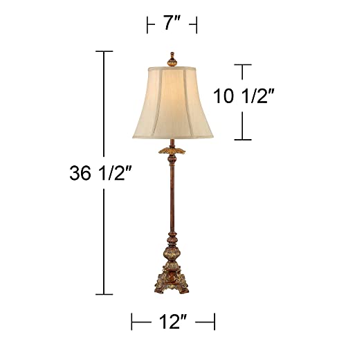 Set of 2 Gold Candlestick Table Lamps Z6094