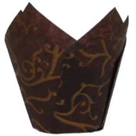 Brown Tulip Baking Cup P81116