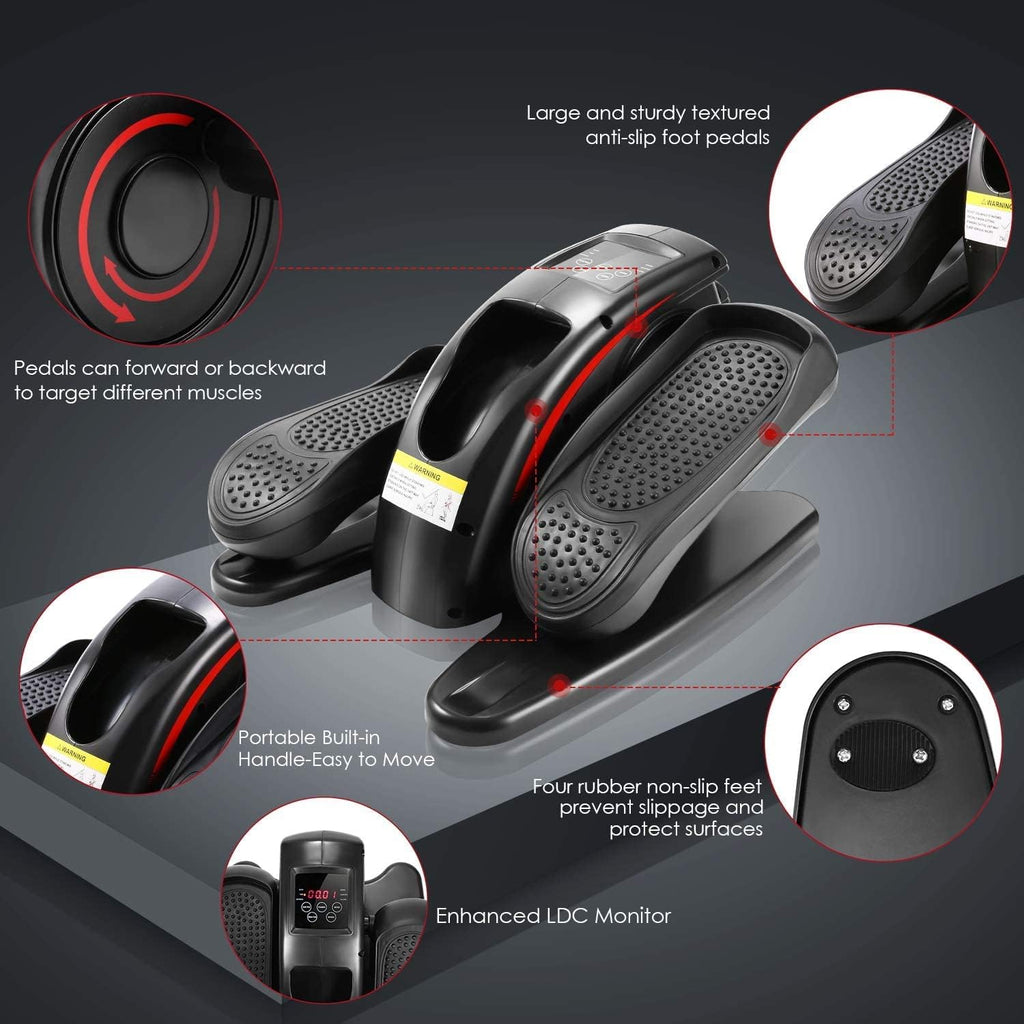 Under Desk Elliptical Machine with Remote Control H55661
