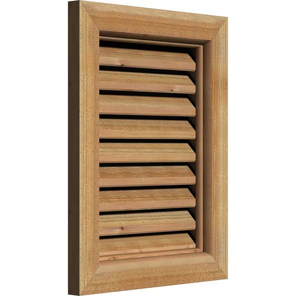 Unfinished Rough Sawn Western Red Cedar Vertical Gable Vent O32673