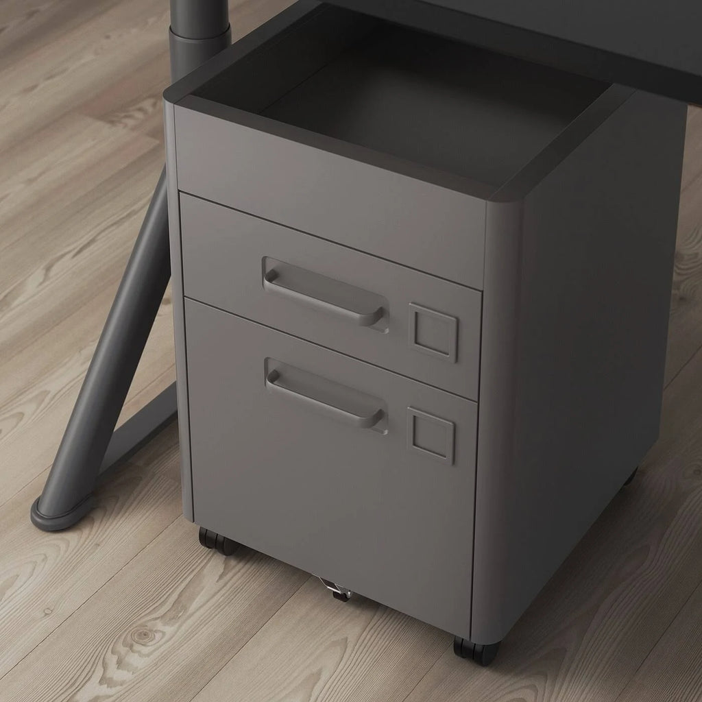 Dark Gray Drawer Unit on Casters F11332
