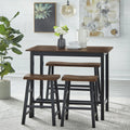 4-piece Counter Height Dining Set Brown/Black J5072
