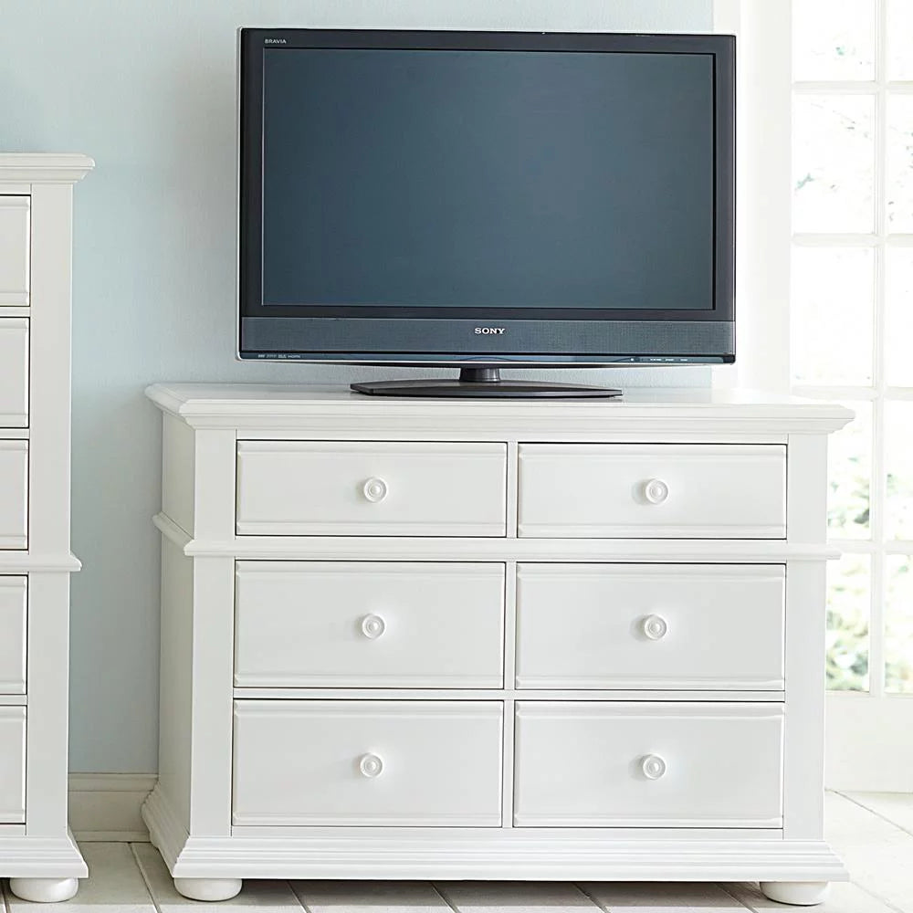 Media Chest, Oyster White Finish B103