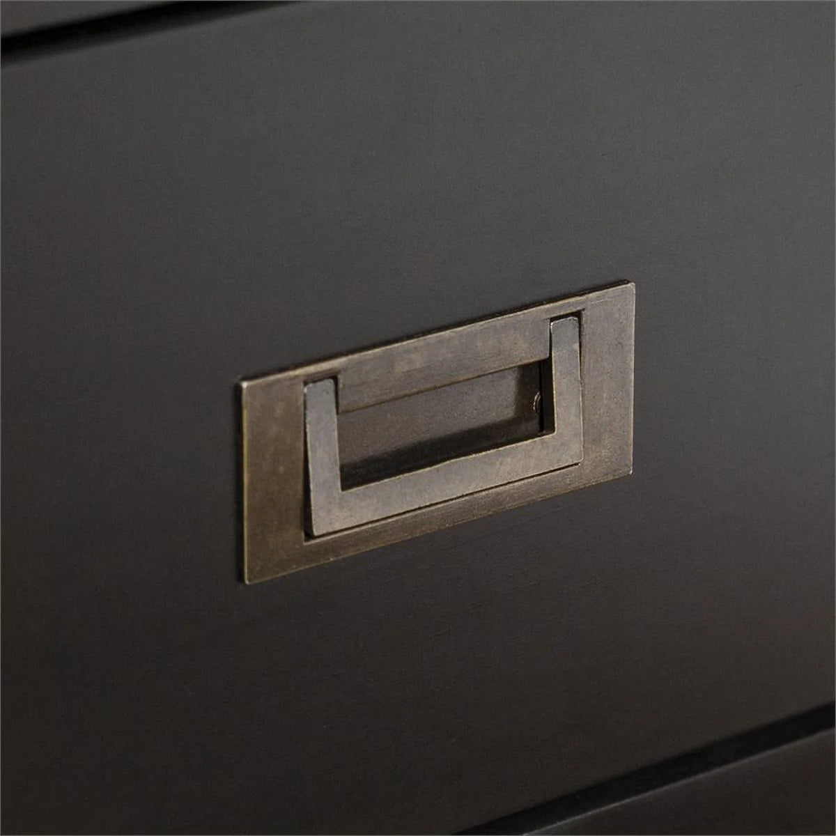 2-Piece 1-Drawer Solid Wood Nightstand Set in Black N587