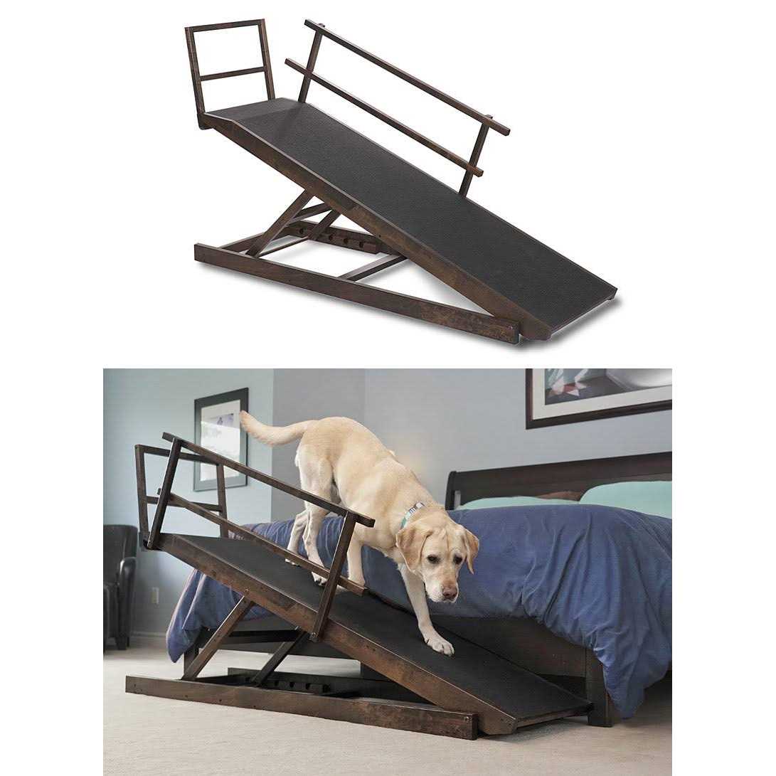 Large Adjustable Height Dog Bed Ramp P898