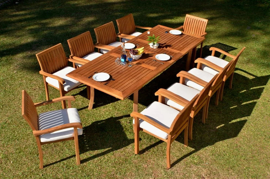 10 Seater 11 Pc Teak Dining Set X10611