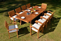 10 Seater 11 Pc Teak Dining Set X10611