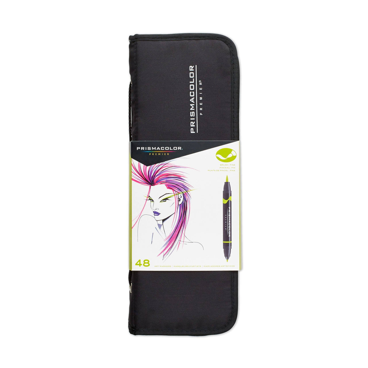 Brush-Fine Tip Marker Set of 48 with Case N788788