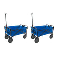 Heavy Duty Compact Folding Outdoor Utility Cart 2 Pack A661