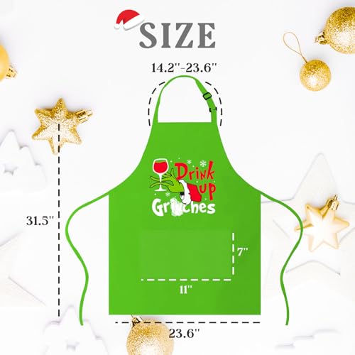 Christmas Baking Apron with 2 Pockets G145