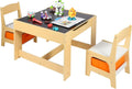Kids Table and Chair Set with Storage Drawers W92038