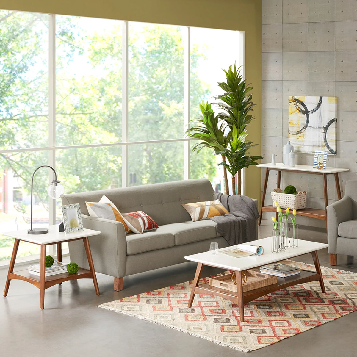 Off-White Pecan Coffee Table H88936