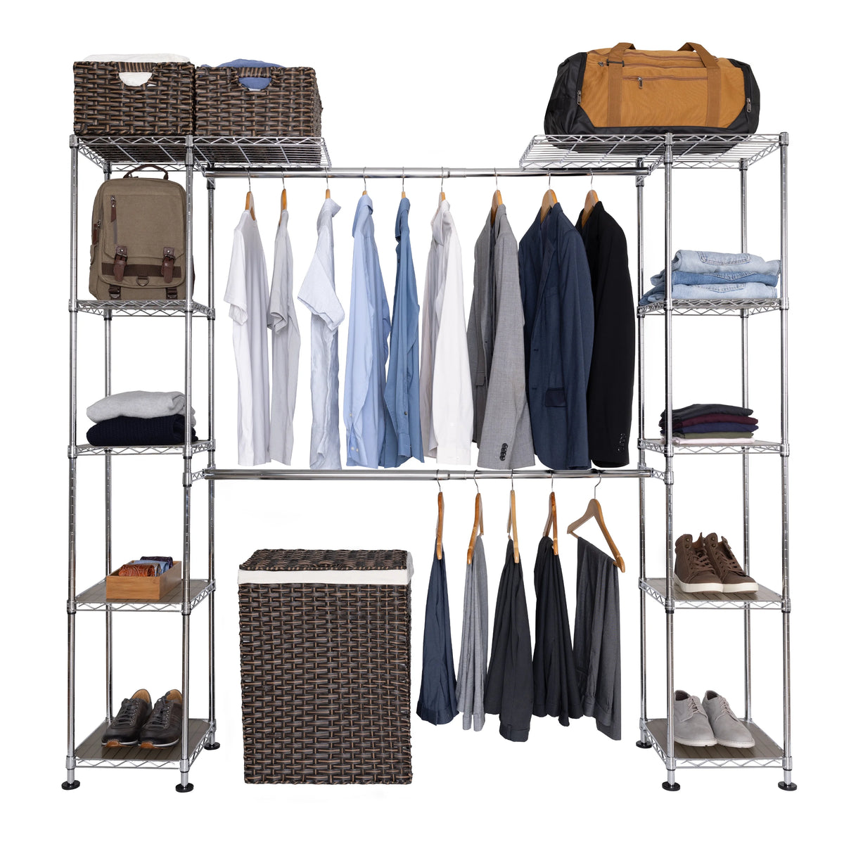 Steel Expandable Closet Organization System J471936