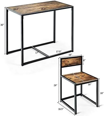 3 Piece Dining Set with Metal Frame S906632
