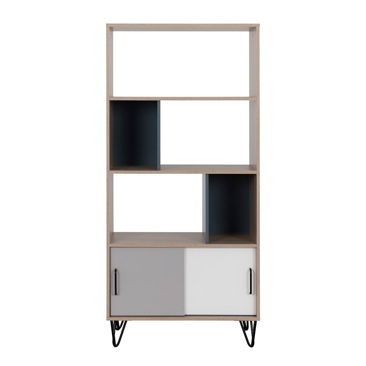 Bookcase with 2 Sliding Doors I304
