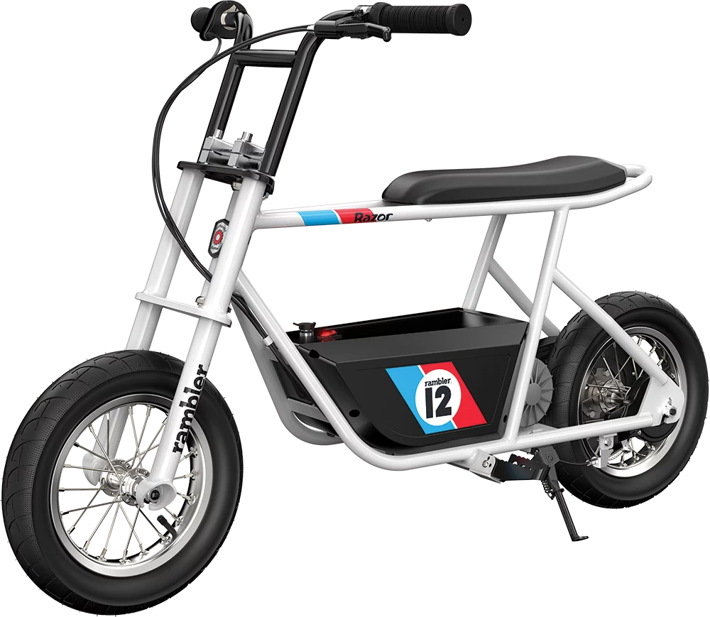 White 12 Air-Filled Tires Seated Electric Scooter H10234