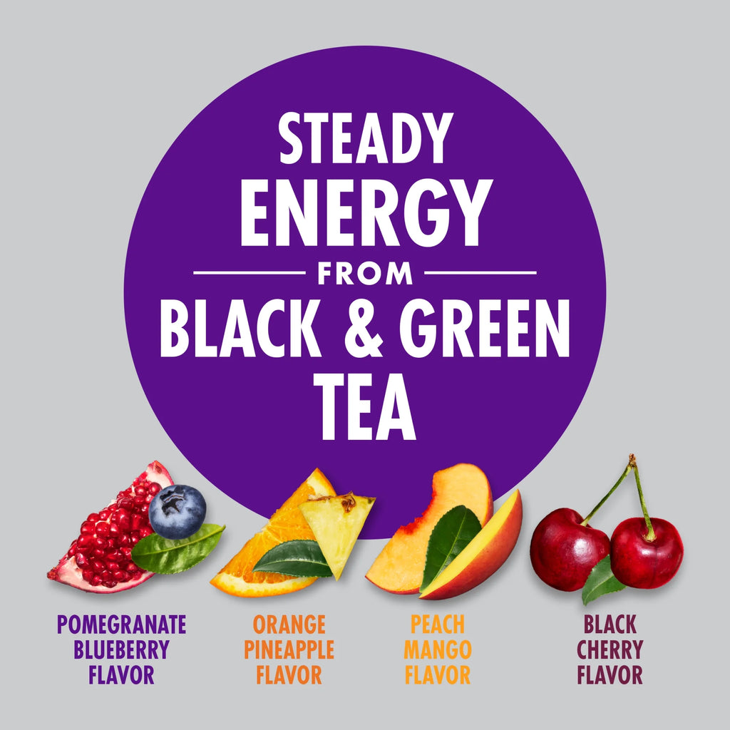 Pomegranate Blueberry Orange Pineapple Peach Mango Black Cherry Energy Drink Variety Pack 8 fl oz Can Pack of 24 F259300