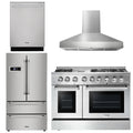 48 Propane Gas Burner Electric Oven Range Range Hood Refrigerator Dishwasher J483
