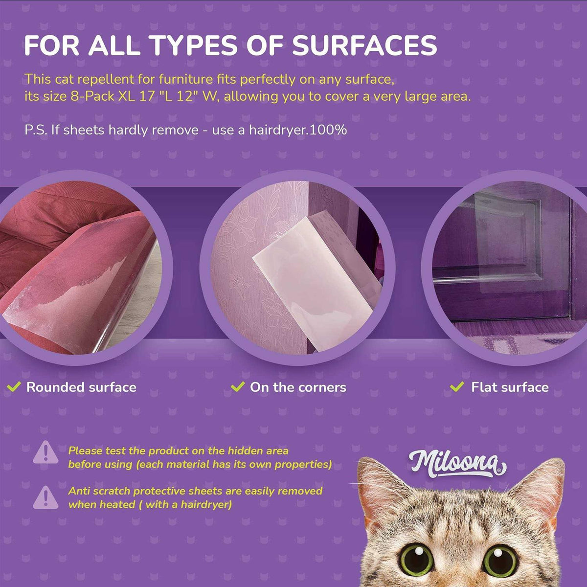 Anti Cat Scratch Furniture Protector 4 Sheets R409927