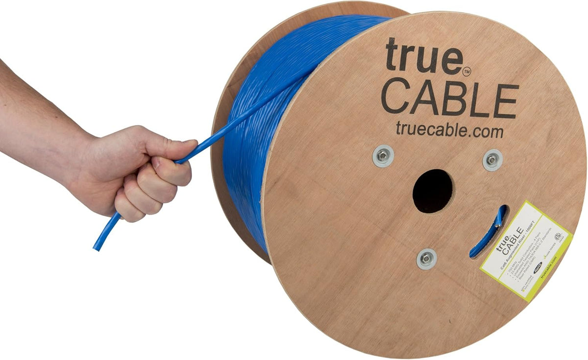 Pink 1000ft Cat6A Riser UTP Bulk Ethernet Cable J4217