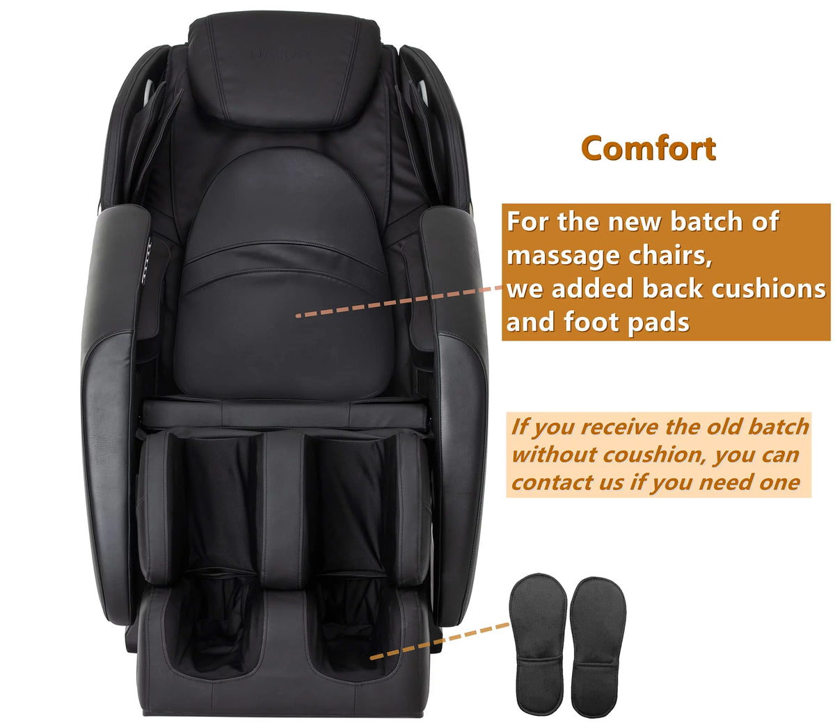 Black Full Body Zero Gravity Massage Chair E66354