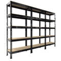 5 Tier Adjustable Metal Storage Shelves, 3 Pack Z717235