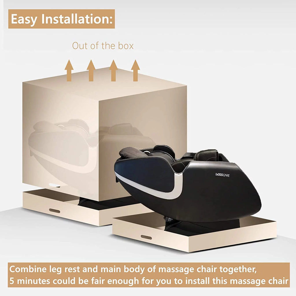 Black Full Body Zero Gravity Massage Chair E66354