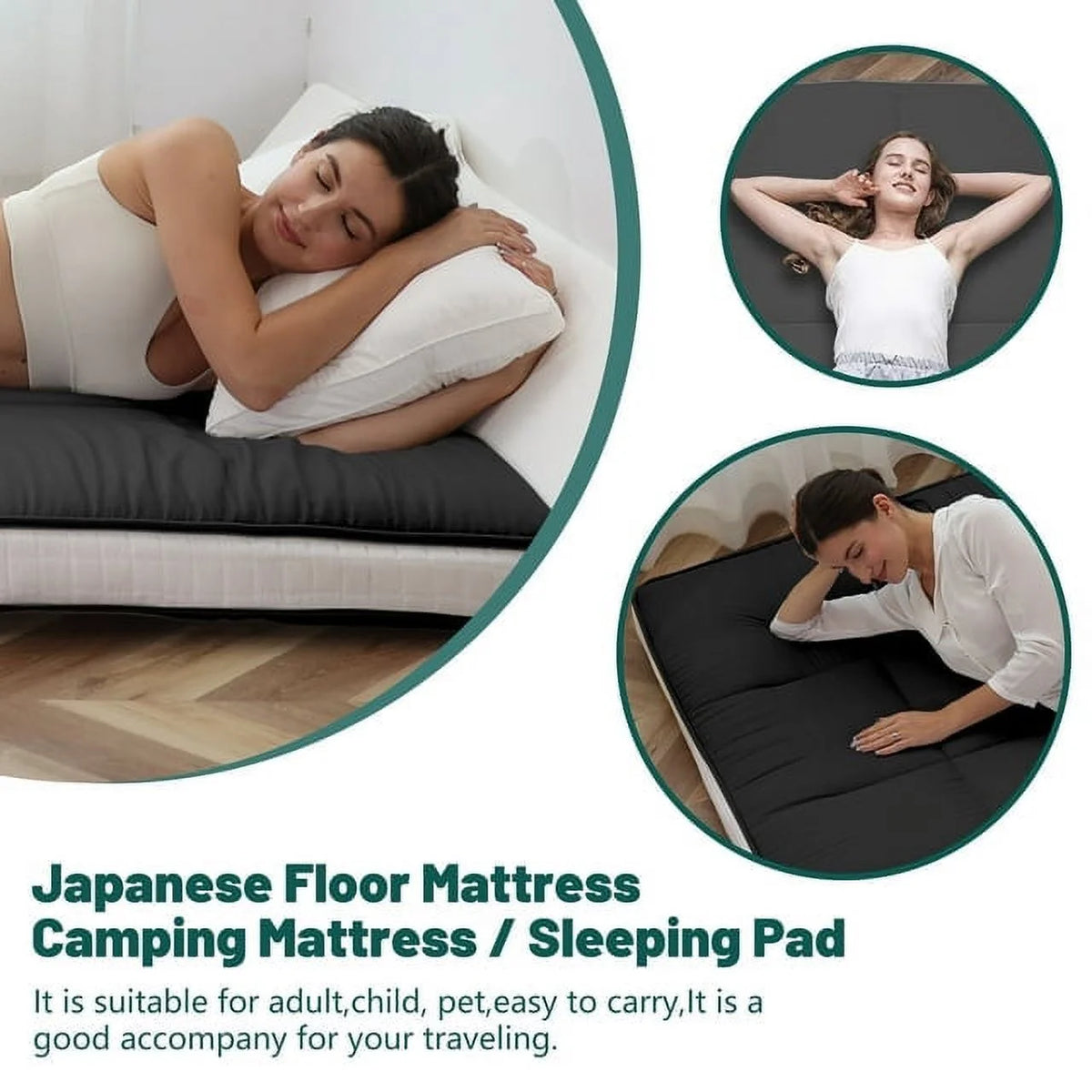 Japanese Floor Mattress with Storage Bag N817305