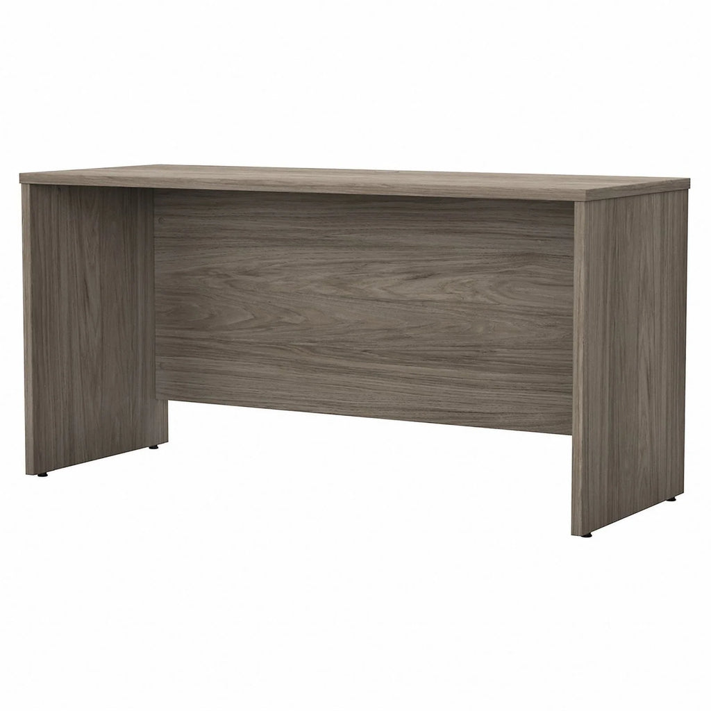 Modern Hickory Engineered Wood Credenza Desk Y41579