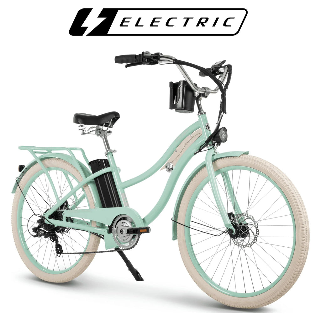 Mint Green 26-in 7-Spd Electric Cruiser Bike D57674