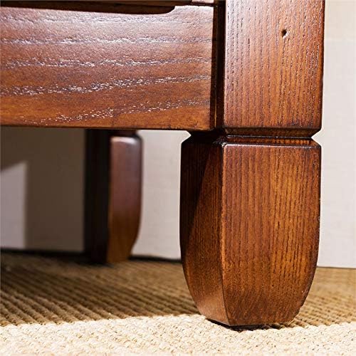 Solid Wood Corner TV Stand with Glass Storage N618