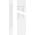 Fluted PVC Pilaster with Capital and Base (Pair) T616516