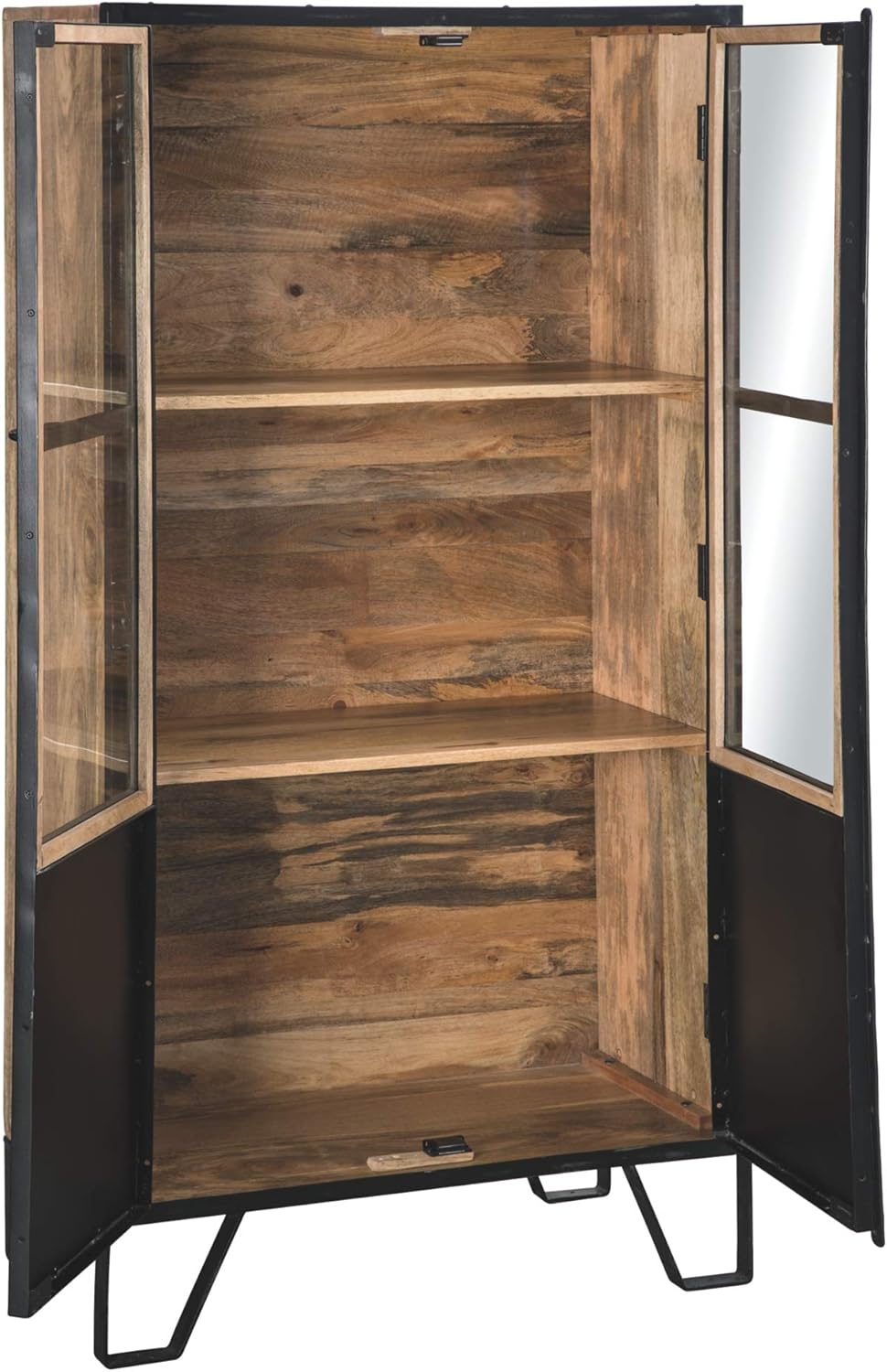 Black Brown Accent Cabinet U50249