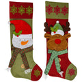 48 inch Jumbo Snowman & Reindeer Stocking Case of 12 W54317