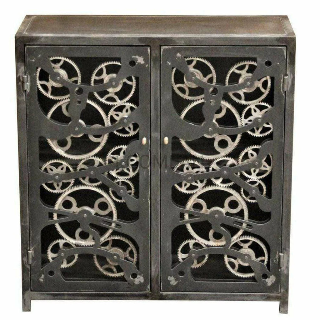 Black Metal Accent Cabinet T774