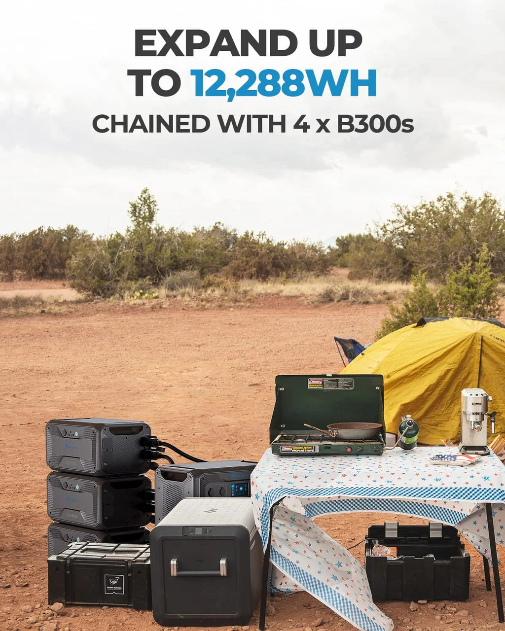 Expandable Power Station 3072Wh 3000W AC Output B4496