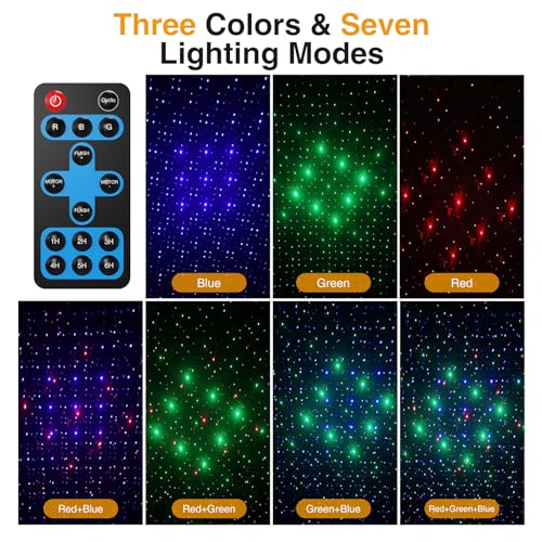 Christmas Projector Lights Outdoor 3 Colors RGB with Remote Control IP65 Waterproof F1771