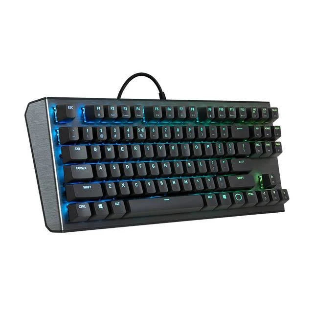 USB Wired Keyboard with Red Switch Gunmetal Y569389