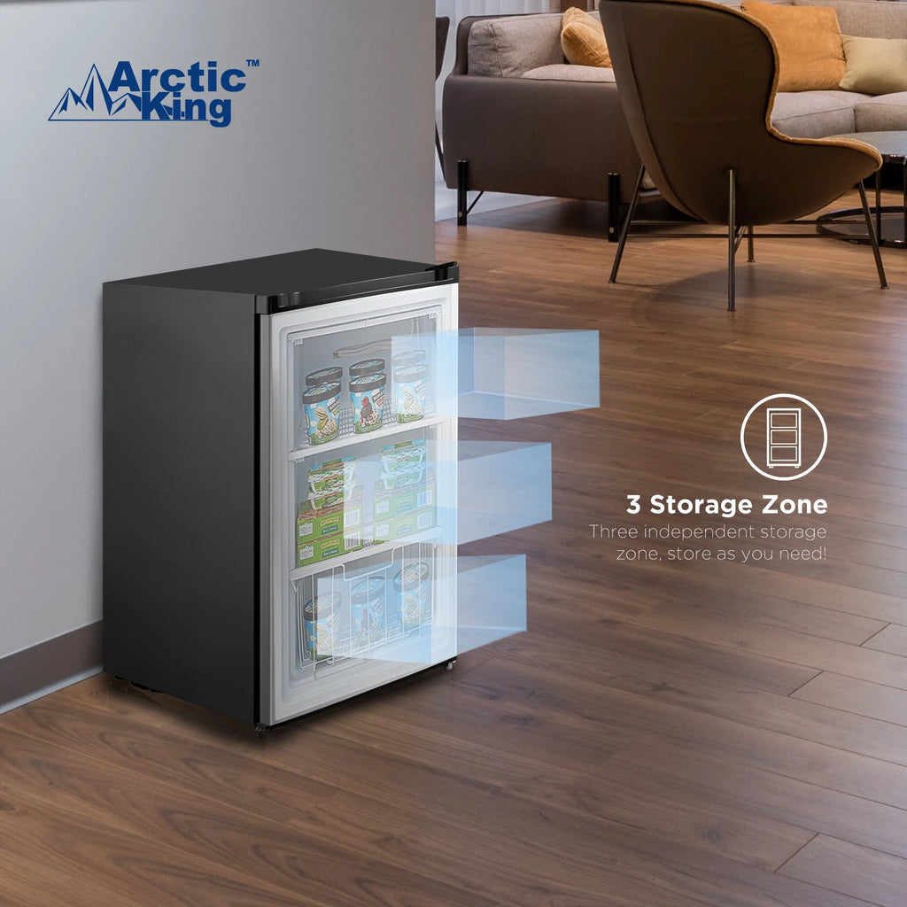 3.0 Cu ft Upright Freezer Stainless Steel Z49522
