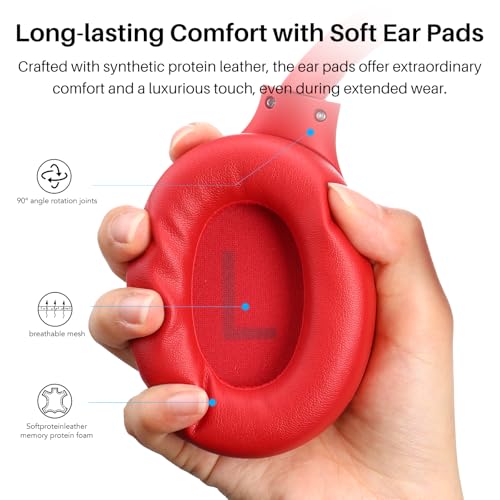 Hybrid Active Noise Cancelling Wireless Over Ear Headphones F448294