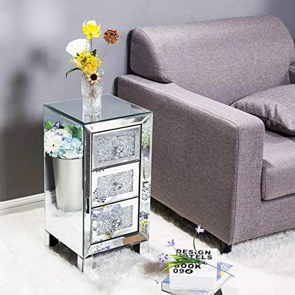 Mirrored 3-Drawer Dresser B4633