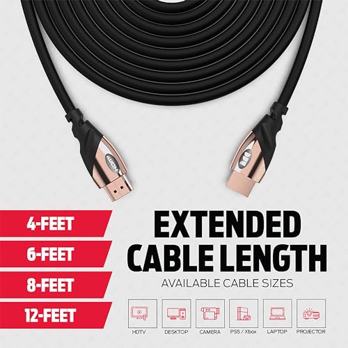 Rose Gold 4K Ultra HD HDMI Cable 6 FT O546749
