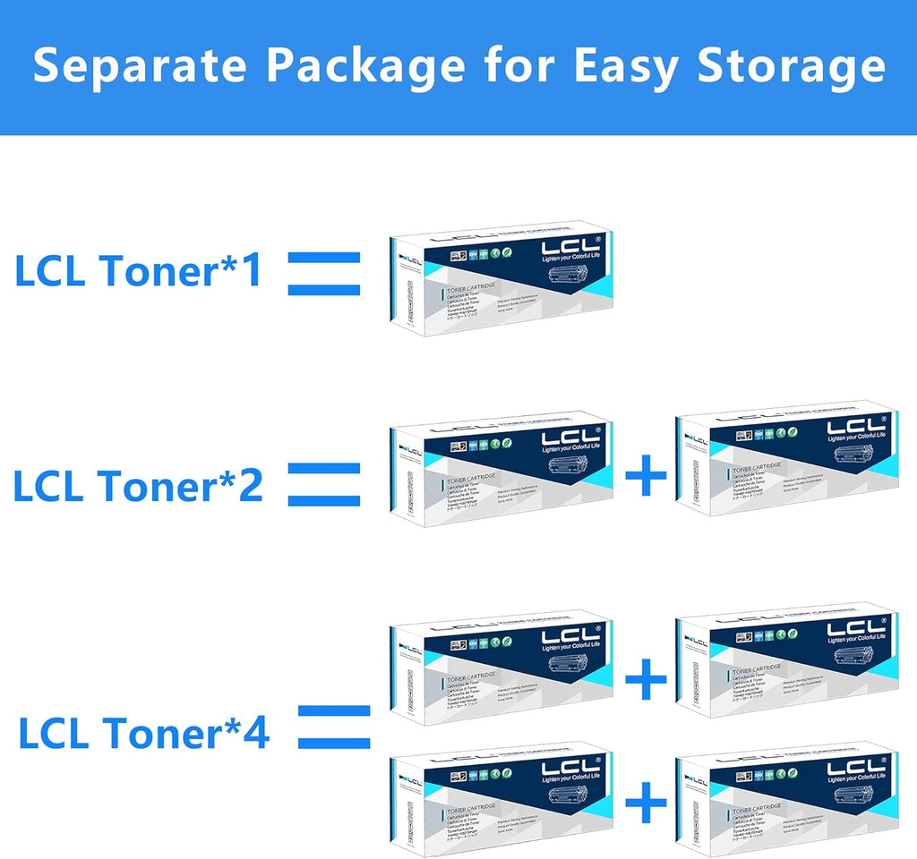 Compatible Toner Cartridge Replacement 4-Pack KCMY D380876