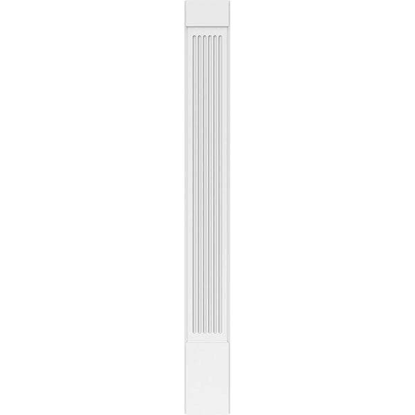 Fluted PVC Pilaster with Capital and Base (Pair) T616516