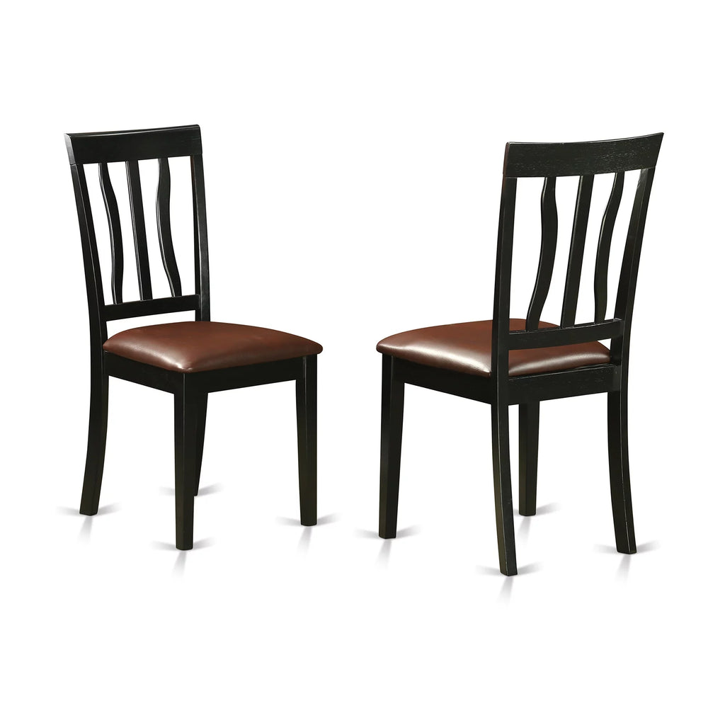 5 PC Dining Table with 4 Wooden Dining Chairs G59924