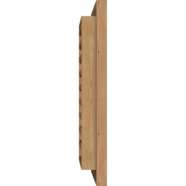 Unfinished Rough Sawn Western Red Cedar Vertical Gable Vent O32673