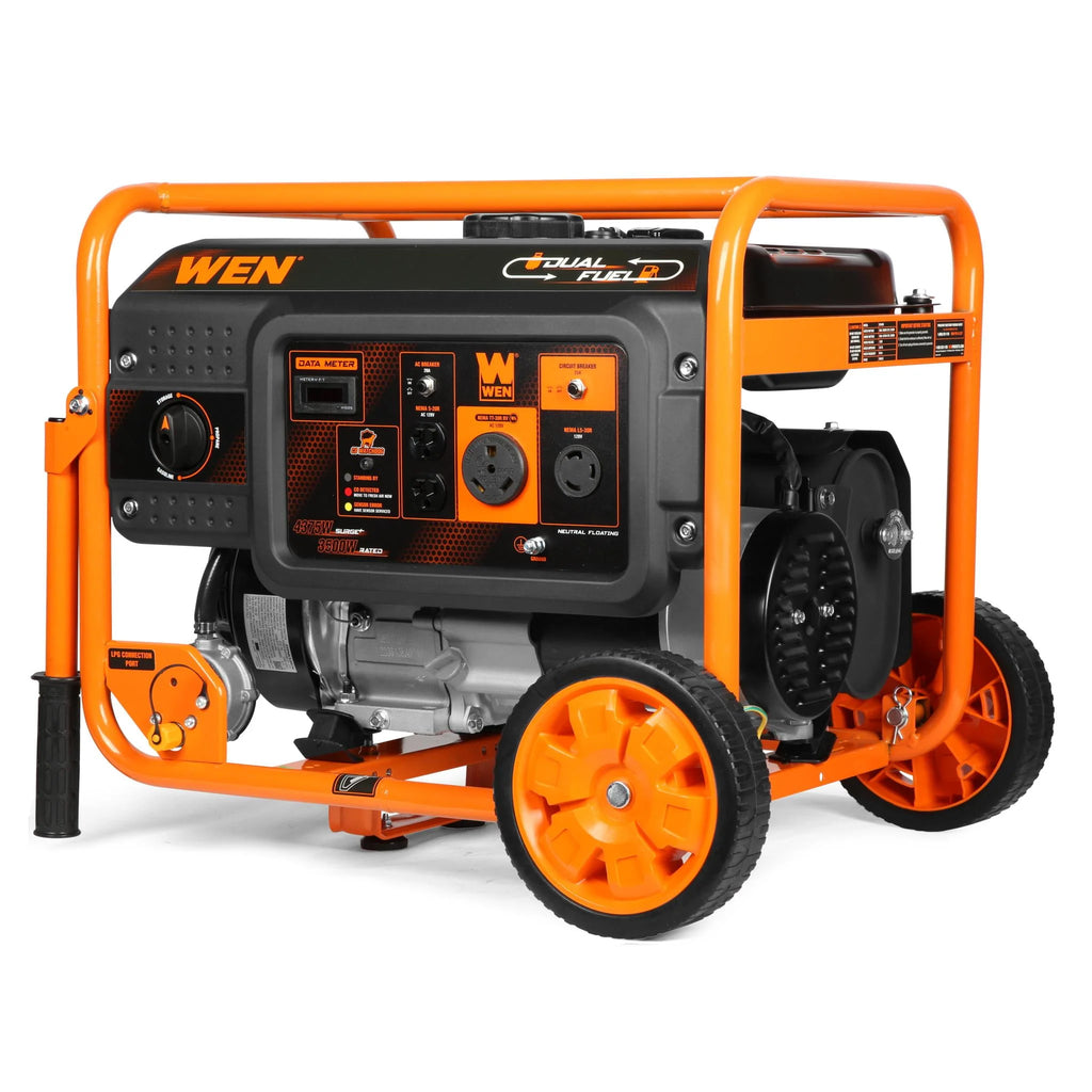 4375-Watt Dual Fuel Portable Generator with Wheel Kit L324