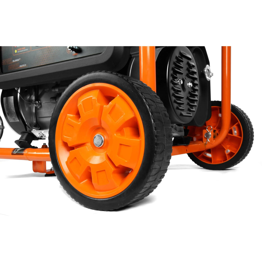 4375-Watt Dual Fuel Portable Generator with Wheel Kit L324