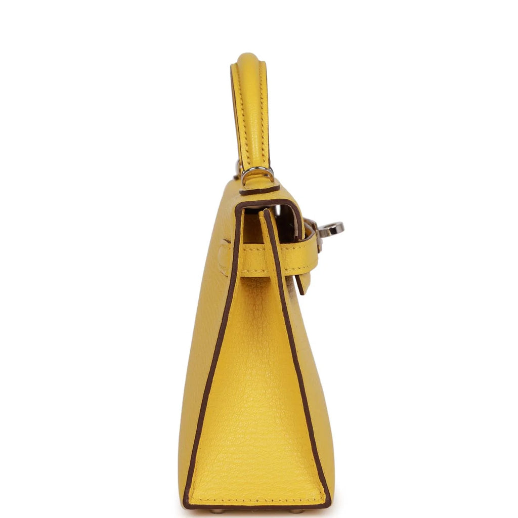 Jaune de Naples Verso Chèvre Palladium Hardware Bag U6881