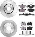 5 Lug 4 Rotors Brake Pads Clips V25008